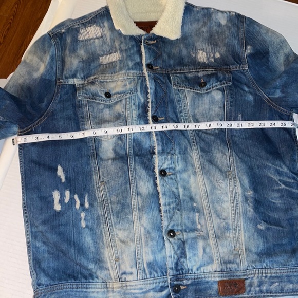 🔥🔥PRPS Acid Wash Denim Fully insulated Trucker Jacket Size: XXL🔥🔥 - Picture 8 of 16